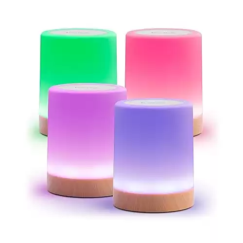 Friendship Lamp v2 by LuvLink, Stay Connected via Bluetooth Lights, Set of Four