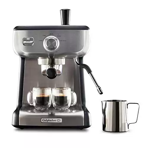 Calphalon Temp iQ Espresso Machine with Steam Wand, Stainless