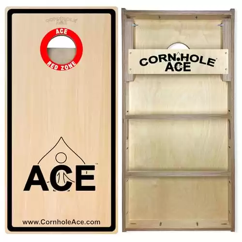 ACE Red Zone Professional Cornhole Boards, No Bounce, Made in USA