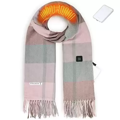 Heated Scarf for Women with Rechargeable Battery, 3 Temperature Levels