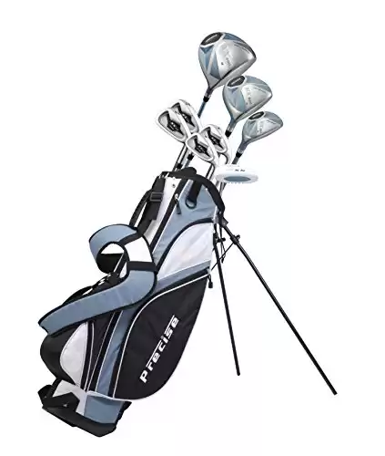 Precise NX460 Women's Complete Golf Clubs Set Includes Driver, Fairway, Hybrid, 4 Irons, Putter, Bag, 3 H/C's