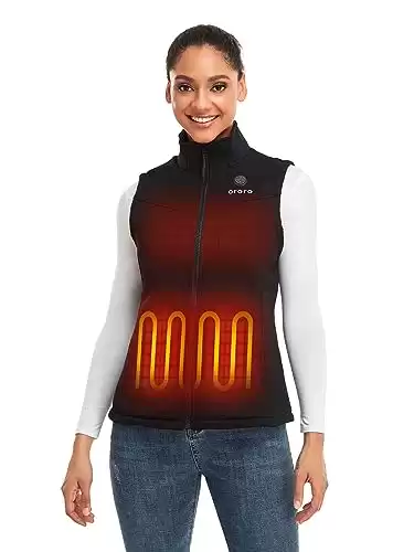 Women's Heated Vest with Battery - Fleece Vest Base Layer