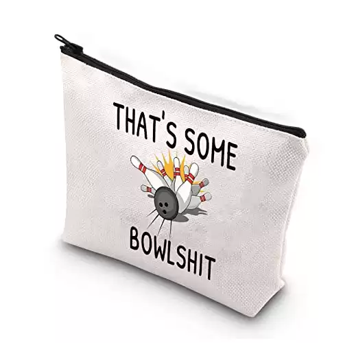 "That's Some Bowlshit" Zipper Bag for Bowling Fans