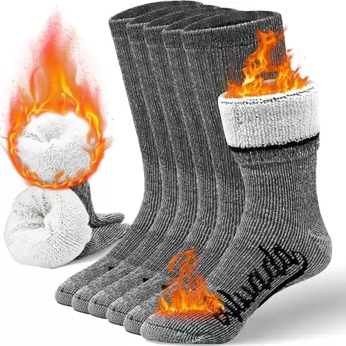 Merino Wool Hiking Socks - 3 Pairs