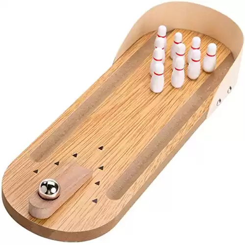 Table Top Mini Wooden Bowling Set
