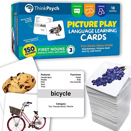 ThinkPsych First Nouns Picture Play Cards