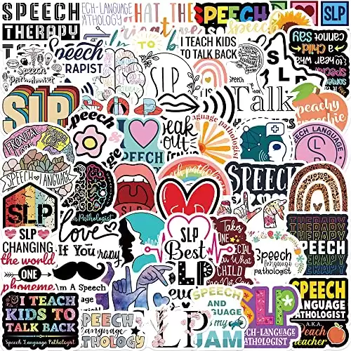 Speech Pathology Stickers, Set of 50