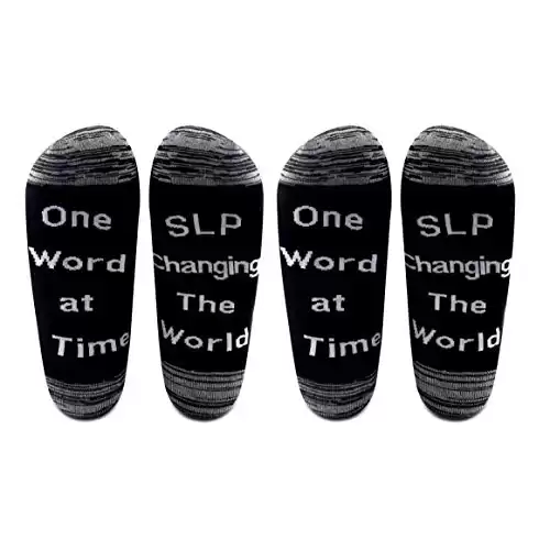 "Changing The World One Word at A Time" Socks (2 Pairs)