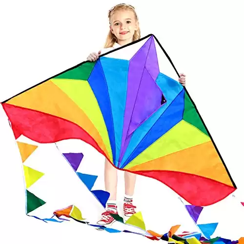 Colorful, Easy-to-Fly Delta Kite for Kids