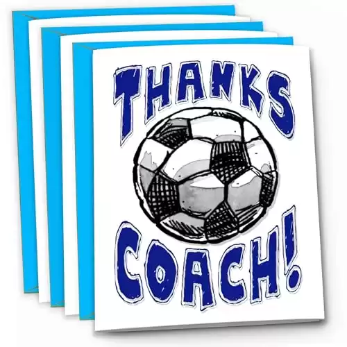 3-Pack Soccer Coach Appreciation Cards