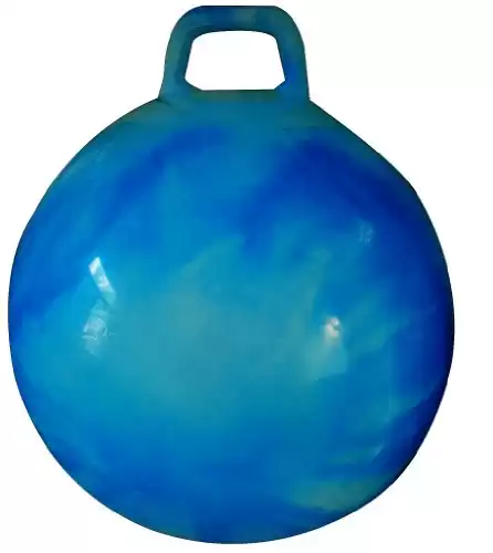 AppleRound Bouncy Ball with Handle and Pump (28 in)