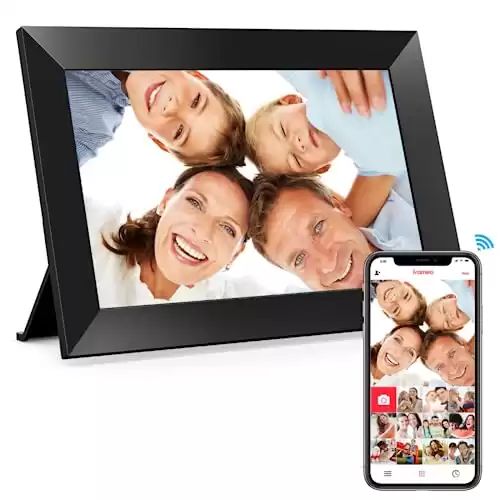 Frameo 10.1 Inch WiFi Touch Screen Picture Frame, Share Photos and Videos Instantly