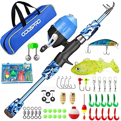 ODDSPRO Kids Fishing Pole & Starter Kit