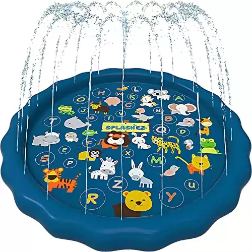 3-in-1 Splash Pad, Sprinkler, Play Mat for Toddlers