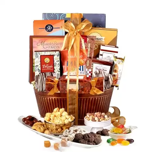 Broadway Basketeers Chocolate & Snack Gift Basket