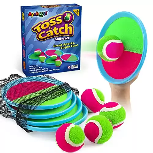 Toss and Catch Ball Game, Outdoor Beach Toy for Kids