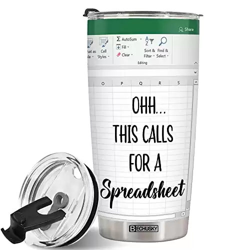 Spreadsheet Tumbler 20oz