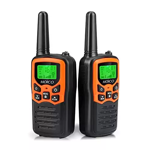 Long Range Family Walkie Talkie, 22 FRS Channels, Flashlight